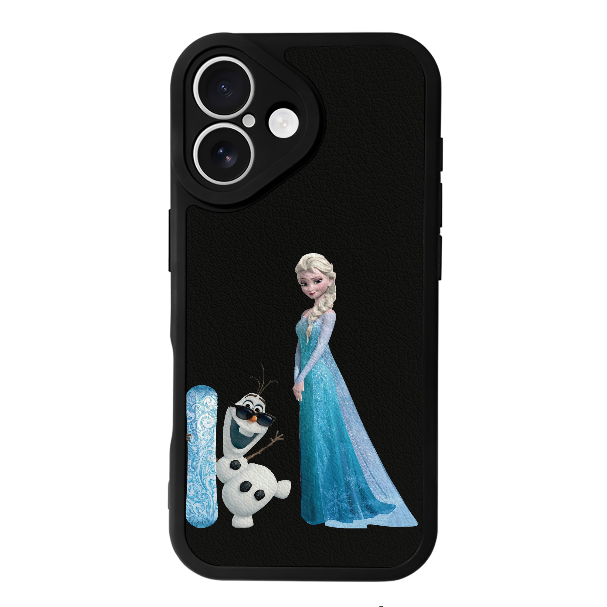 （画像用） アナと雪の女王 アンナ エルサ Frozen Anna Elsa 【iPhone 16シリーズ対応】シリコンスマホケース（レザー調） 材質：シリコン
